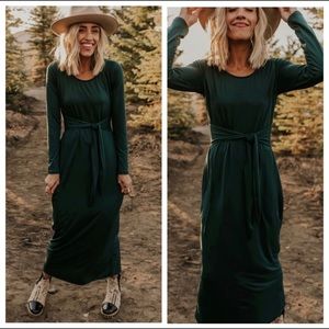 Roolee Poinsettia tie maxi